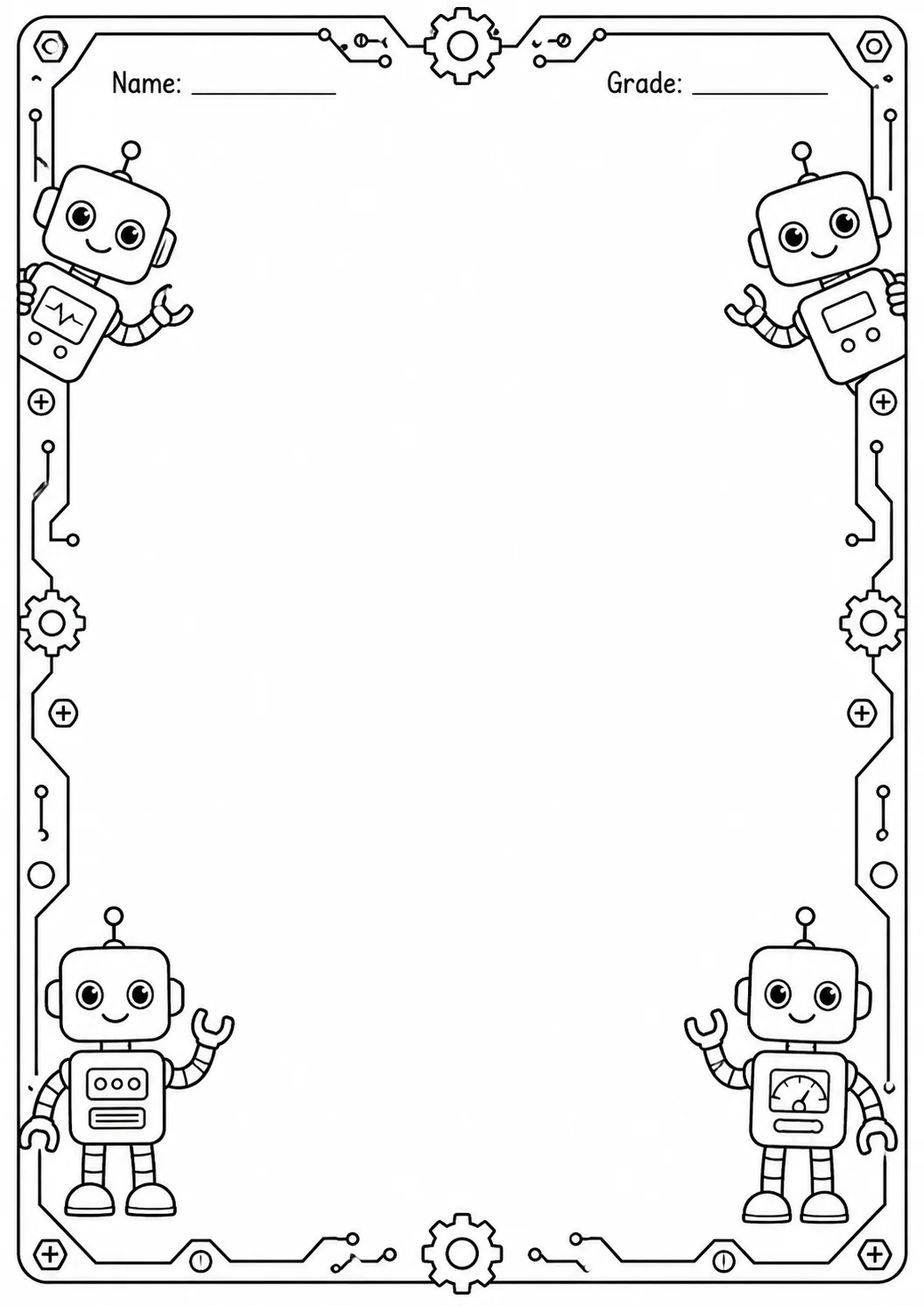 Drawing Frames: Adventure and Classroom Borders Worksheet Pack page 2 preview