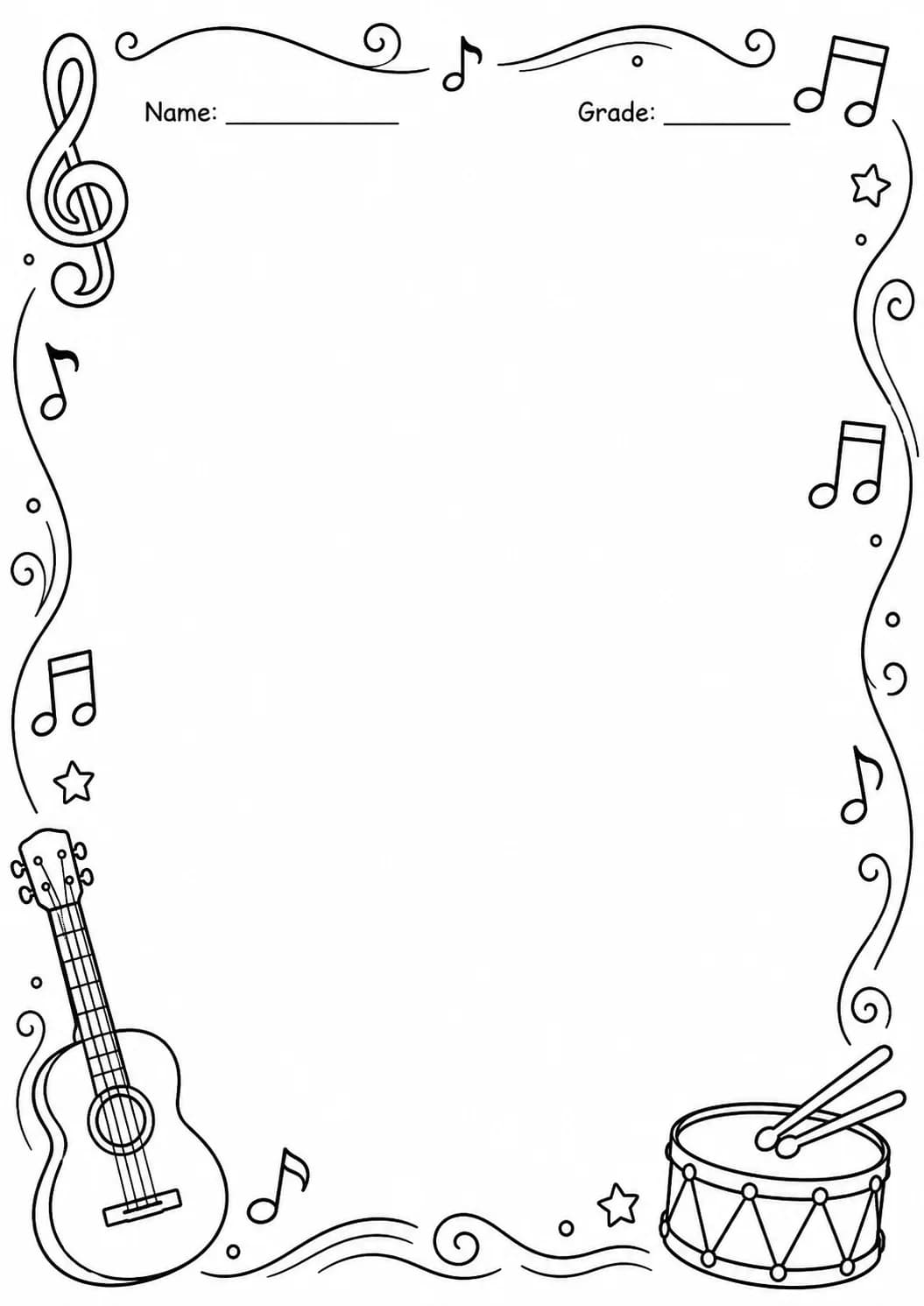 Drawing Frames: Adventure and Classroom Borders Worksheet Pack page 7 preview