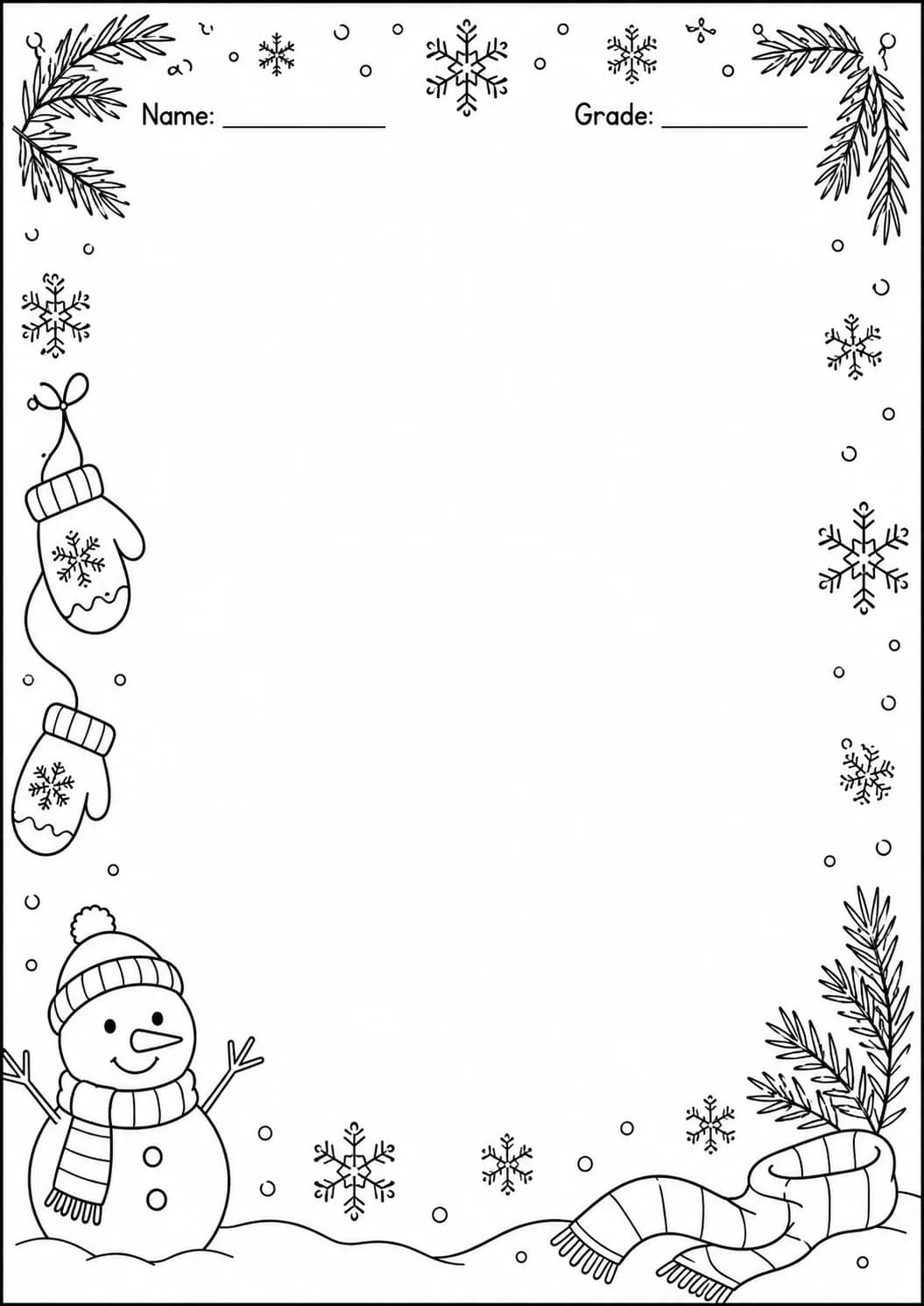 Drawing Frames: Adventure and Classroom Borders Worksheet Pack page 9 preview