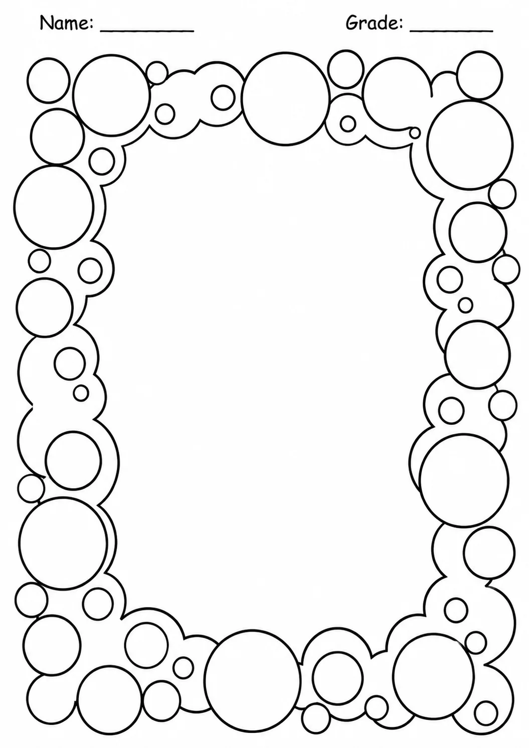 Drawing Frames: Bold Decorative Borders Worksheet Pack page 2 preview