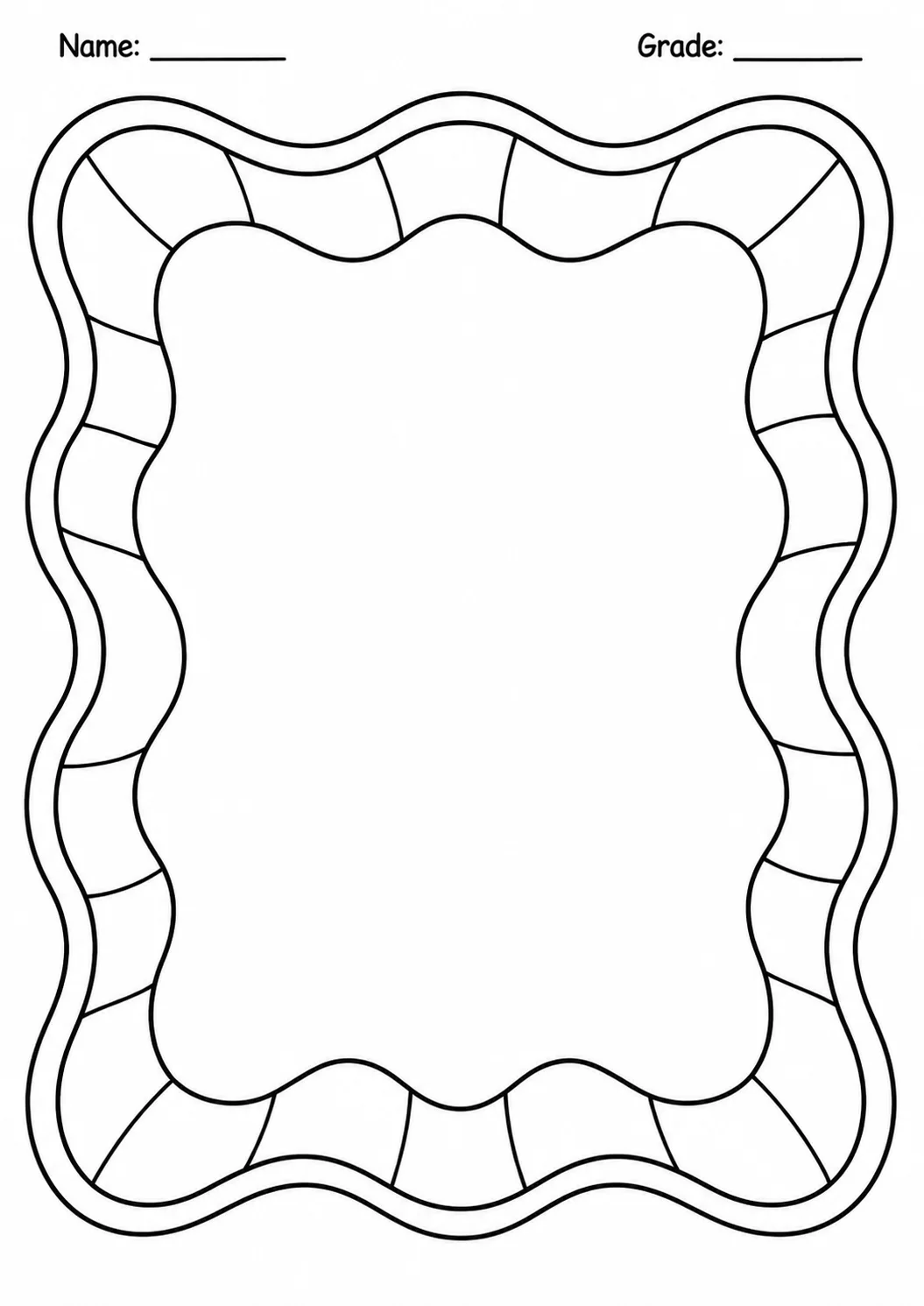 Drawing Frames: Bold Decorative Borders Worksheet Pack page 3 preview