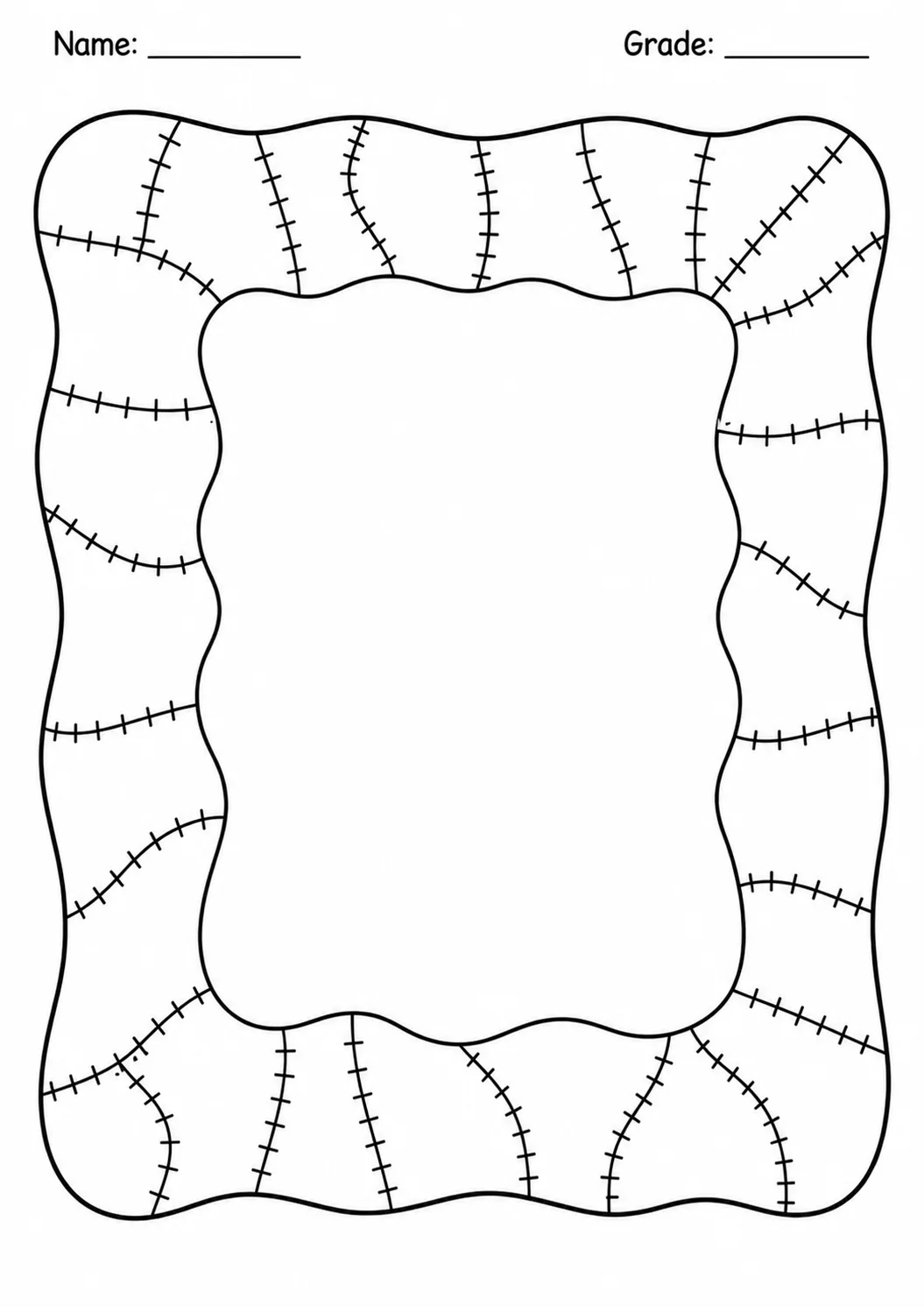 Drawing Frames: Bold Decorative Borders Worksheet Pack page 4 preview