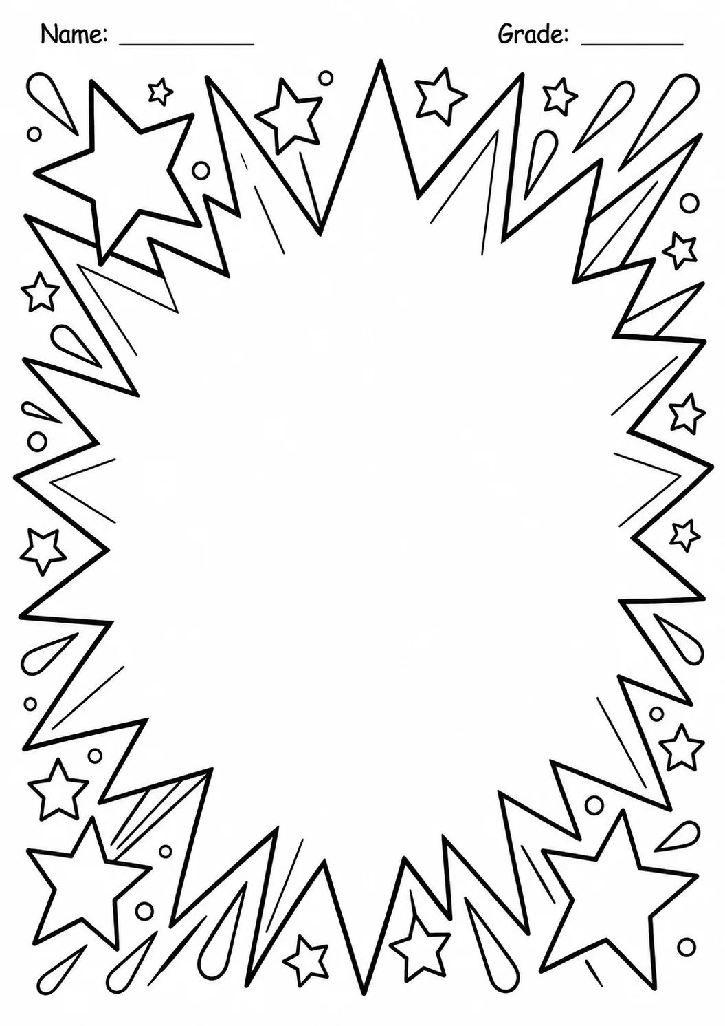 Drawing Frames: Bold Decorative Borders Worksheet Pack page 8 preview