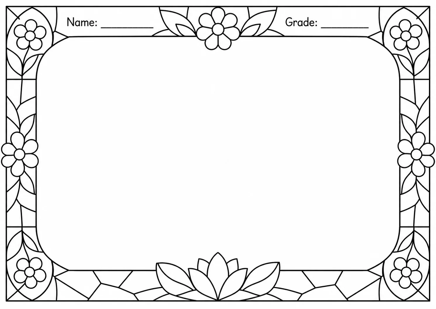 Drawing Frames: Decorative Border Templates Worksheet Pack page 6 preview