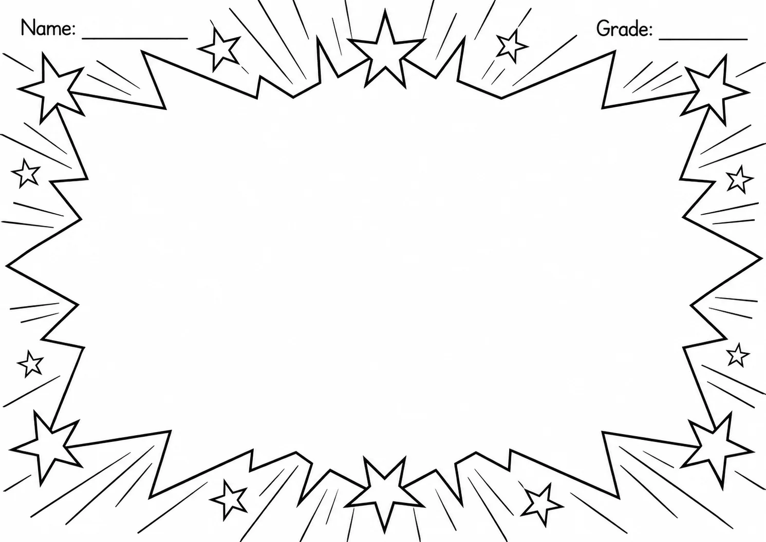 Drawing Frames: Decorative Border Templates Worksheet Pack page 8 preview