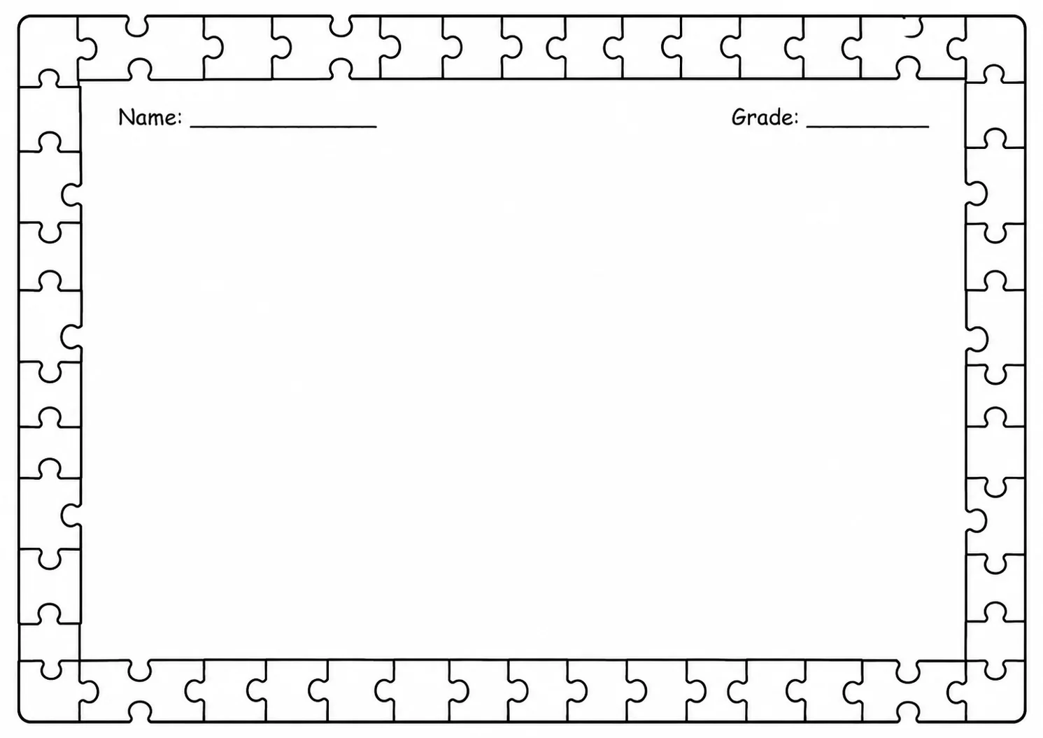 Drawing Frames: Decorative Border Templates Worksheet Pack page 10 preview