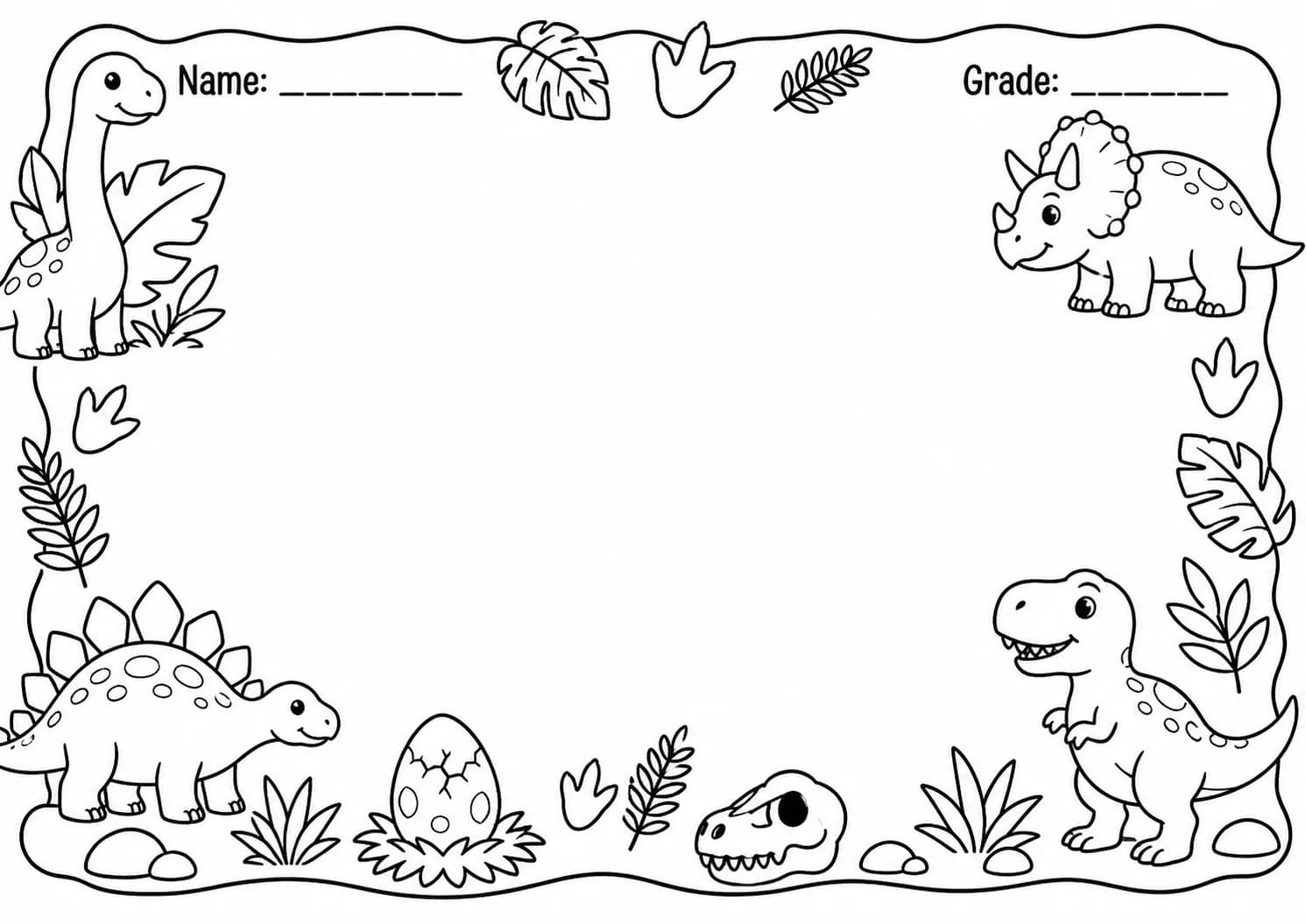 Drawing Frames: Mixed Theme Borders Worksheet Pack page 2 preview