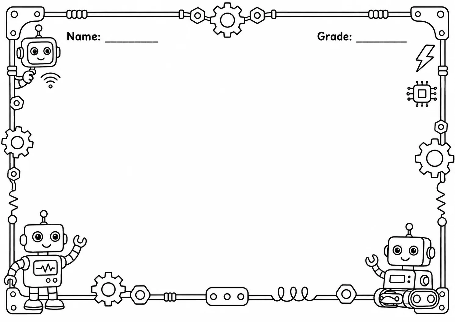 Drawing Frames: Mixed Theme Borders Worksheet Pack page 3 preview