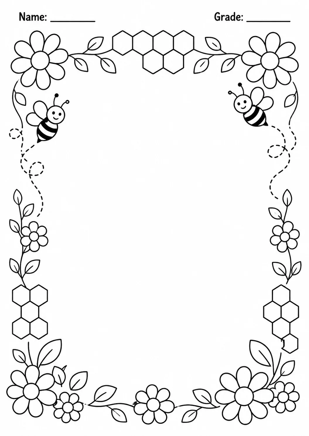 Drawing Frames: Nature and Seasonal Borders Worksheet Pack page 5 preview