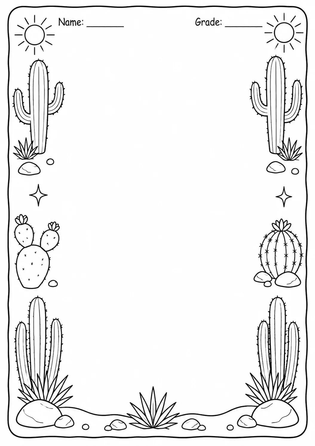 Drawing Frames: Nature and Seasonal Borders Worksheet Pack page 9 preview