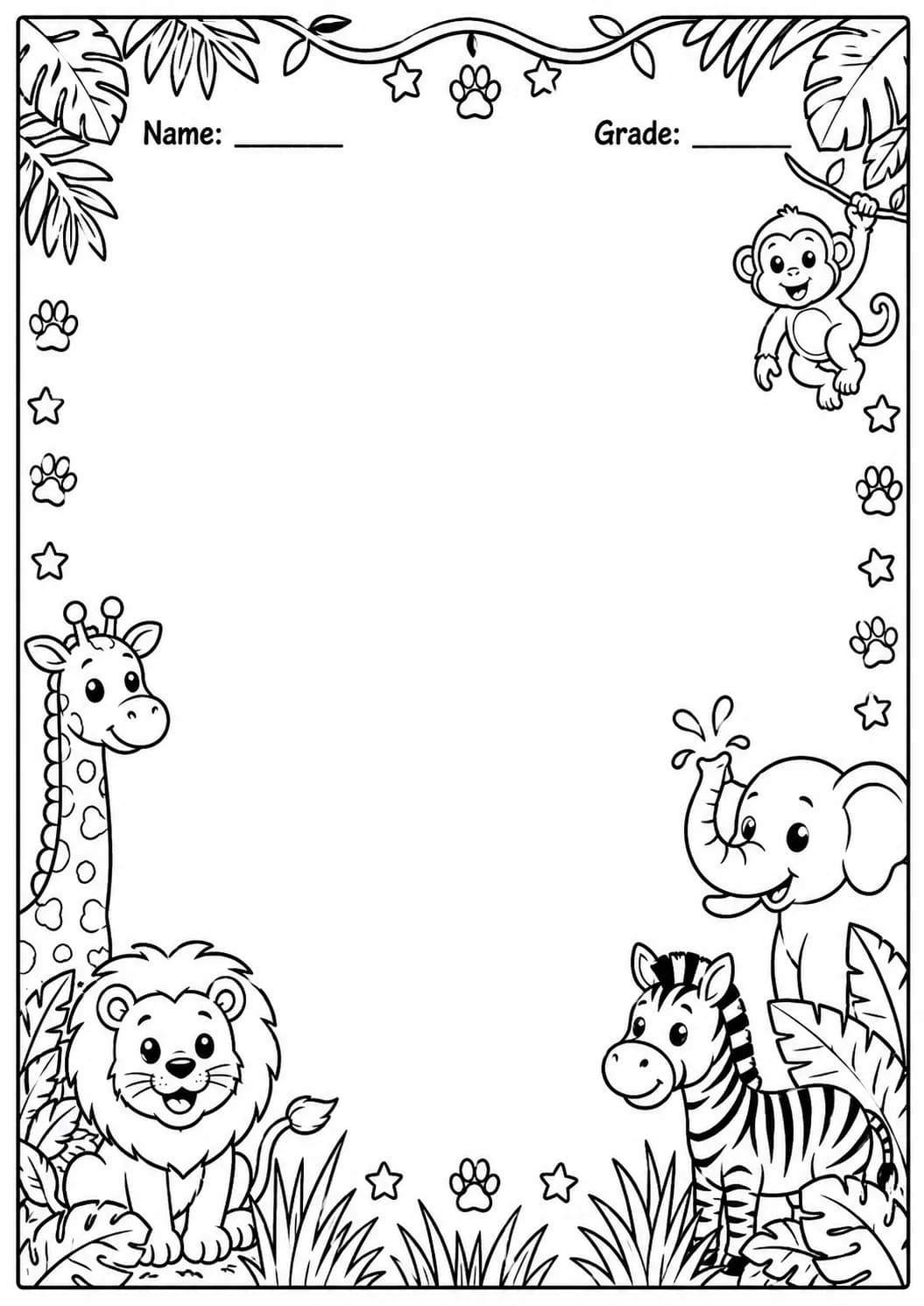 Drawing Frames: Themed Scene Borders Worksheet Pack page 2 preview