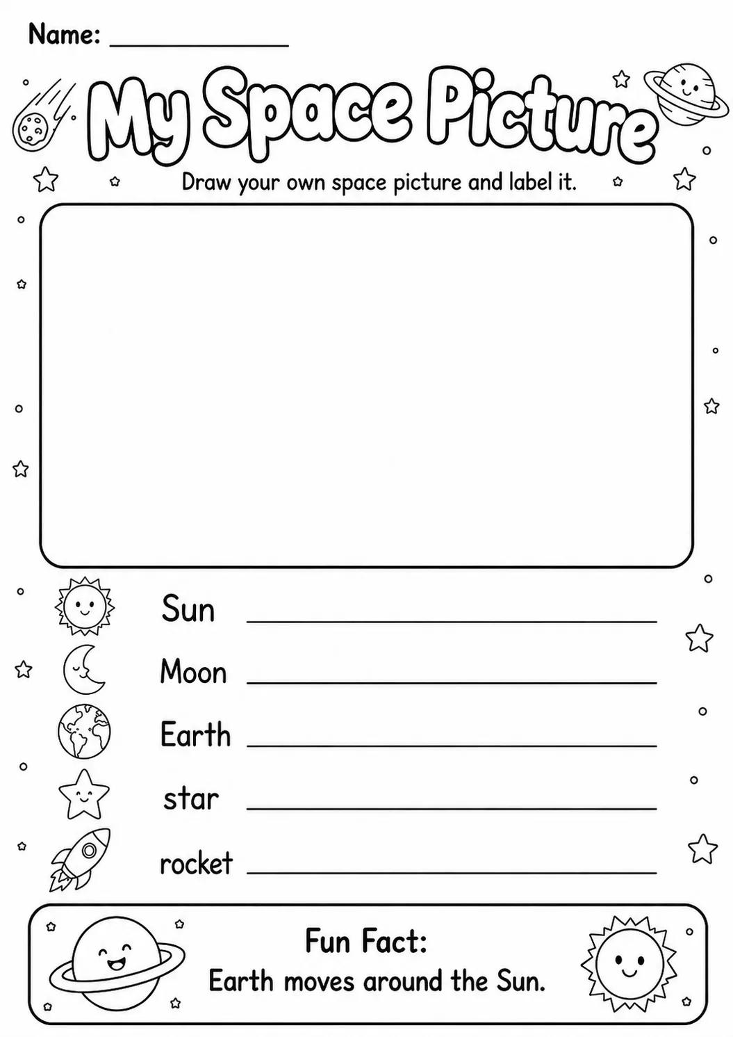 Planets Fun: Solar System Activities Worksheet Pack page 4 preview