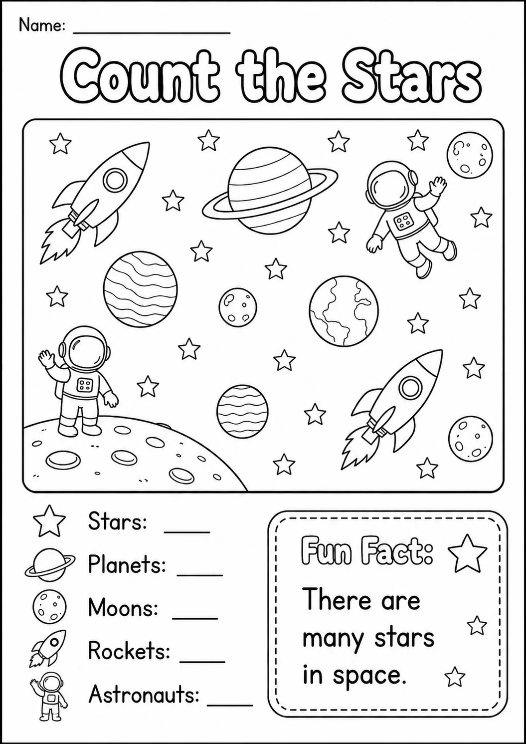 Planets Fun: Solar System Activities Worksheet Pack page 7 preview
