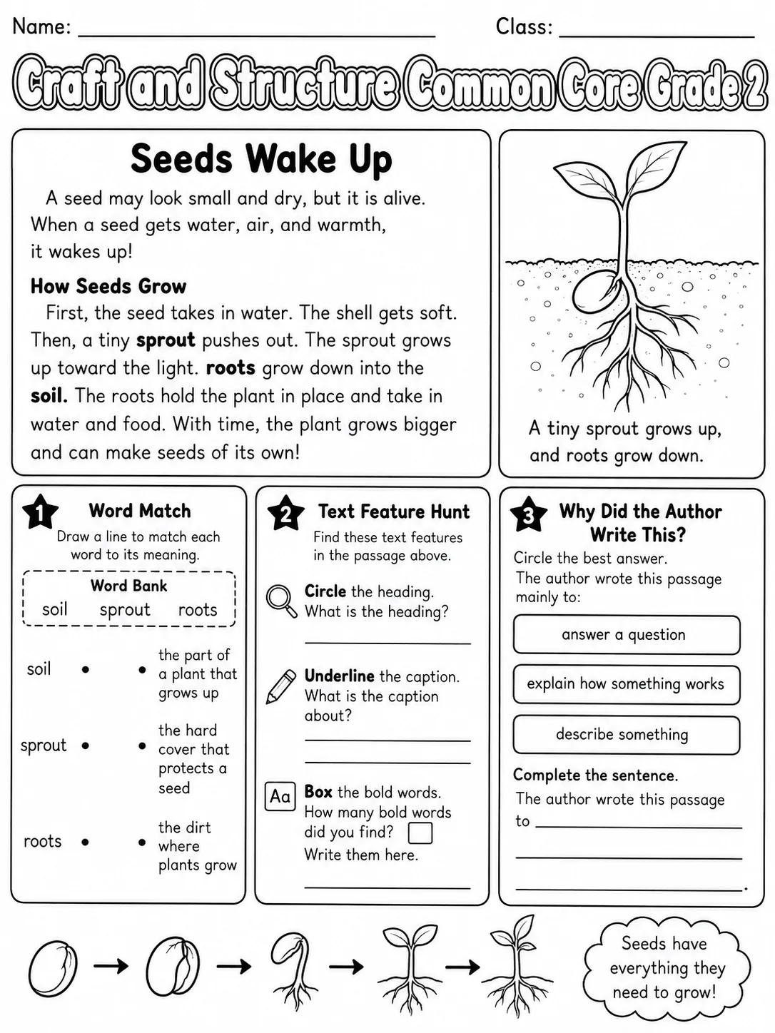 Craft and Structure Common Core Grade 2