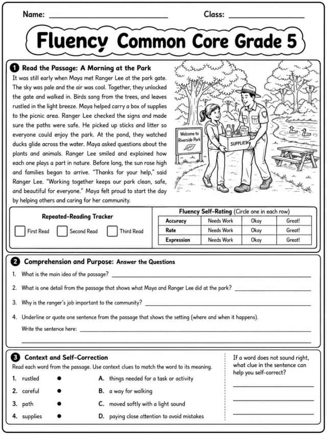 Fluency Common Core Grade 5