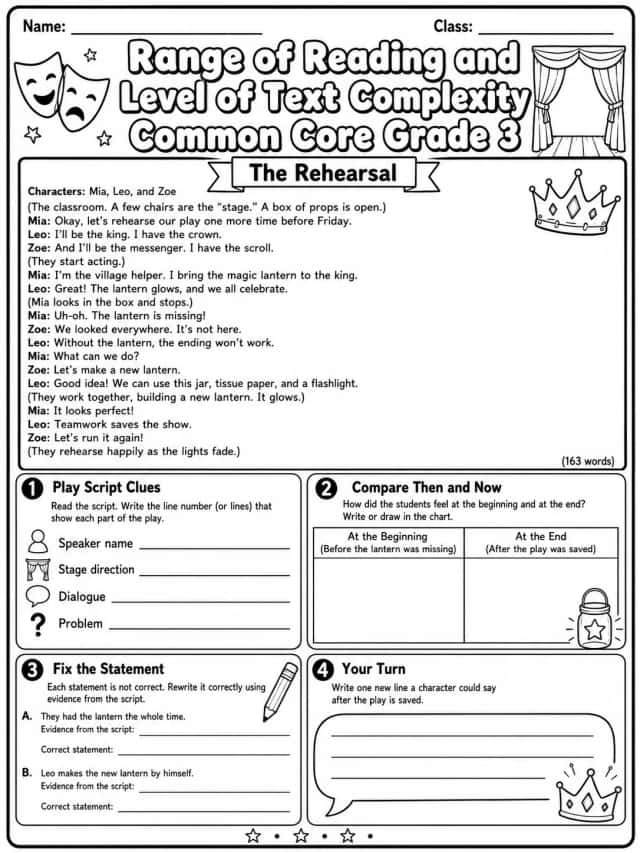 Range of Reading and Level of Text Complexity Common Core Grade 3