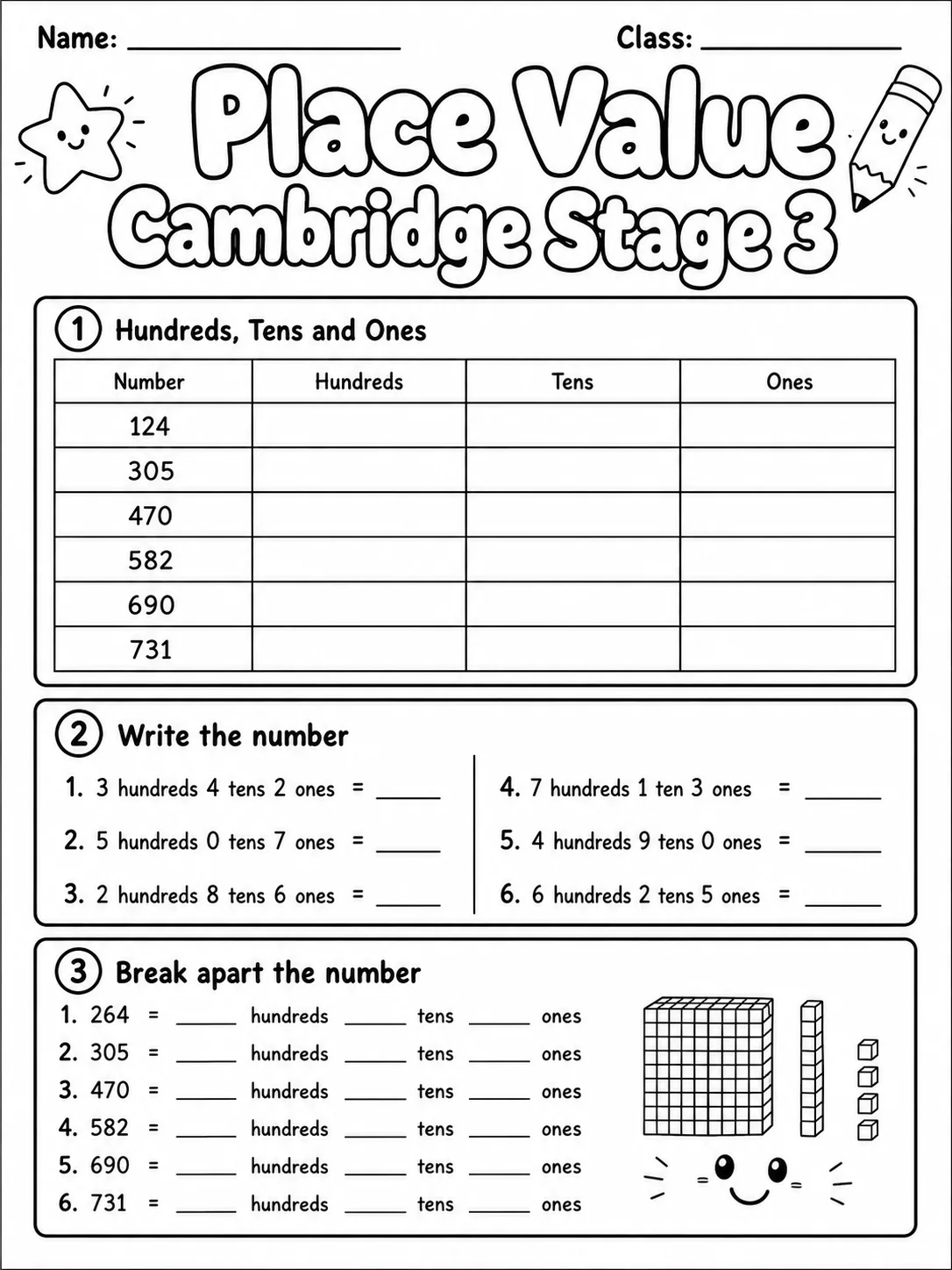 Place Value Cambridge Stage 3