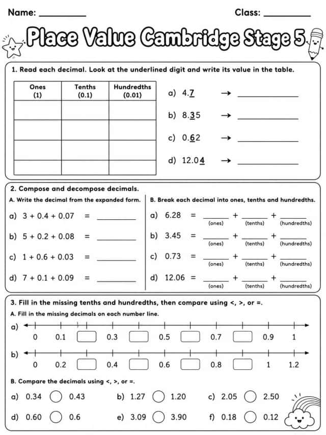 Place Value Cambridge Stage 5