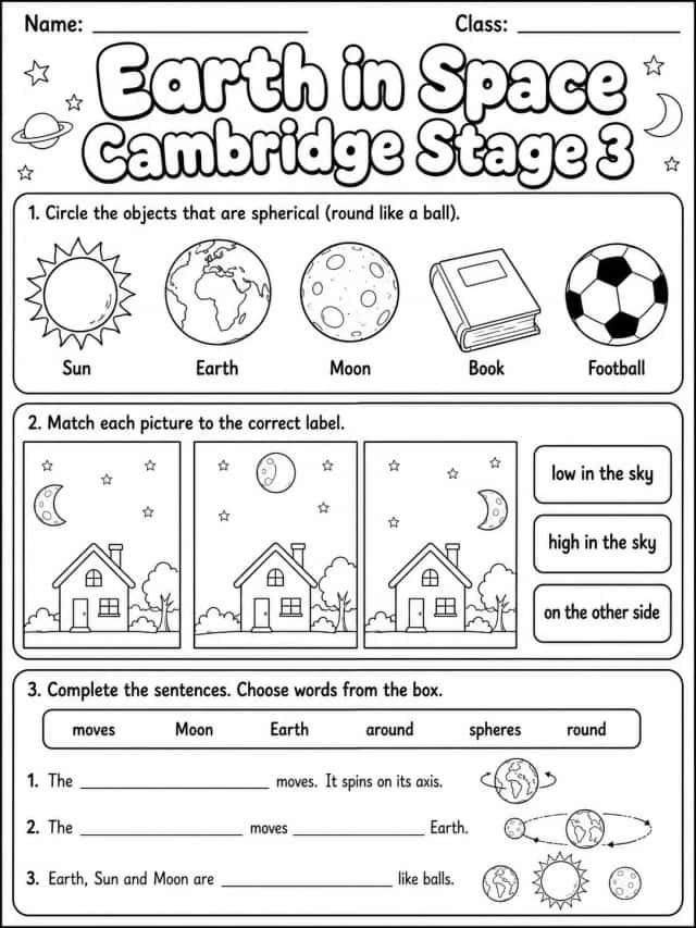 Earth in Space Cambridge Stage 3