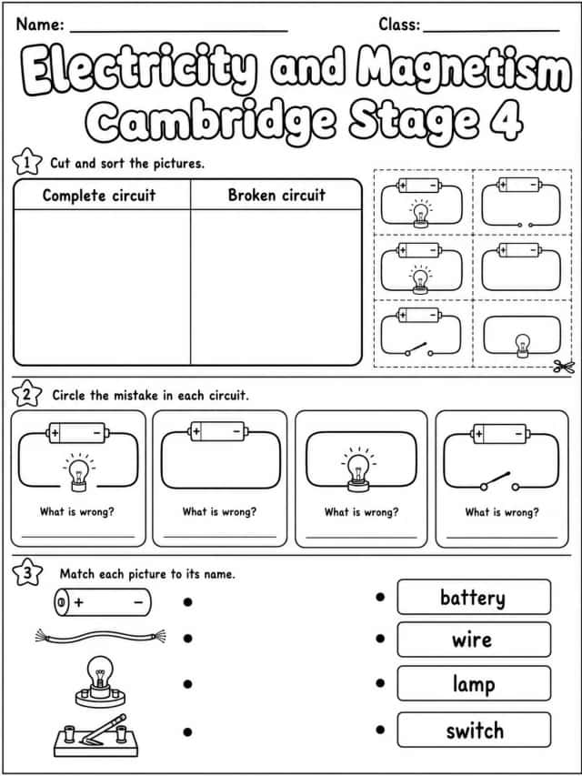 Electricity and Magnetism Cambridge Stage 4
