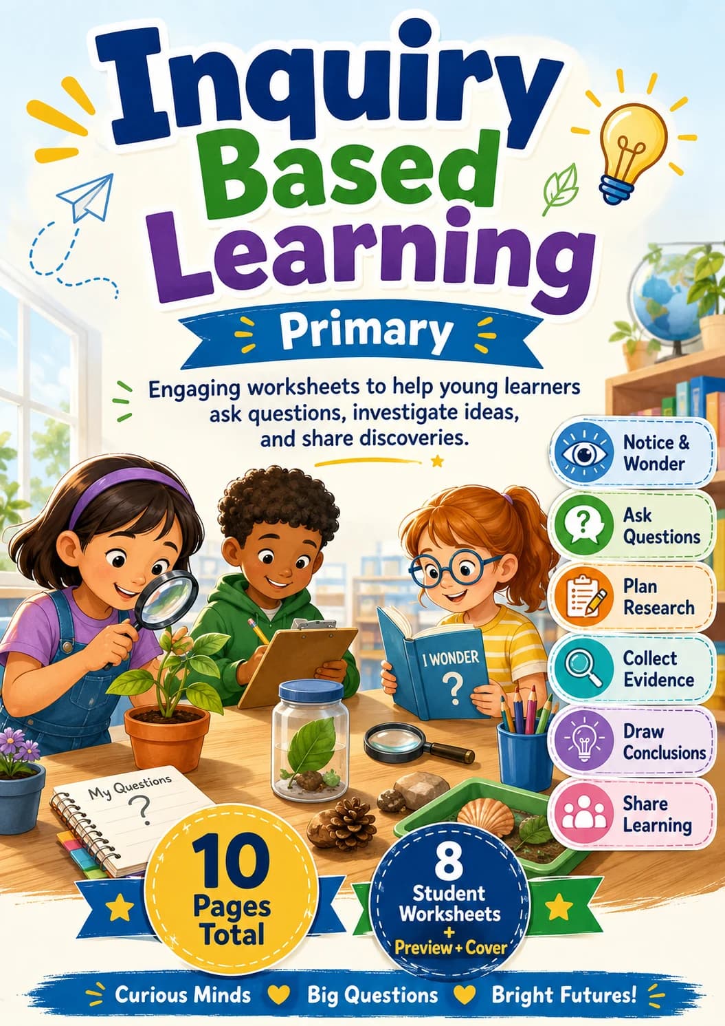 Inquiry Based Learning Worksheet Pack printable cover