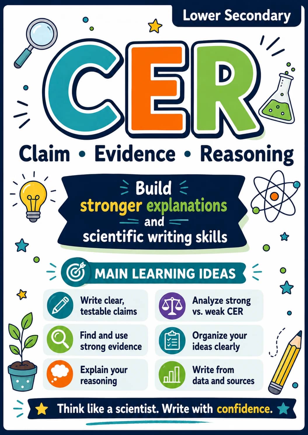 CER Worksheet Pack printable cover