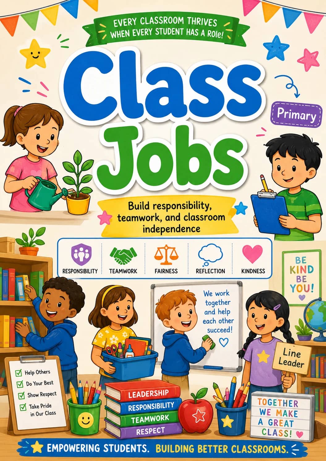Class Jobs Worksheet Pack printable cover