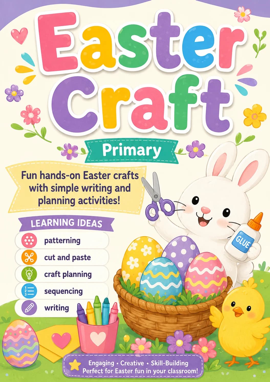 Easter Craft Worksheet Pack printable cover