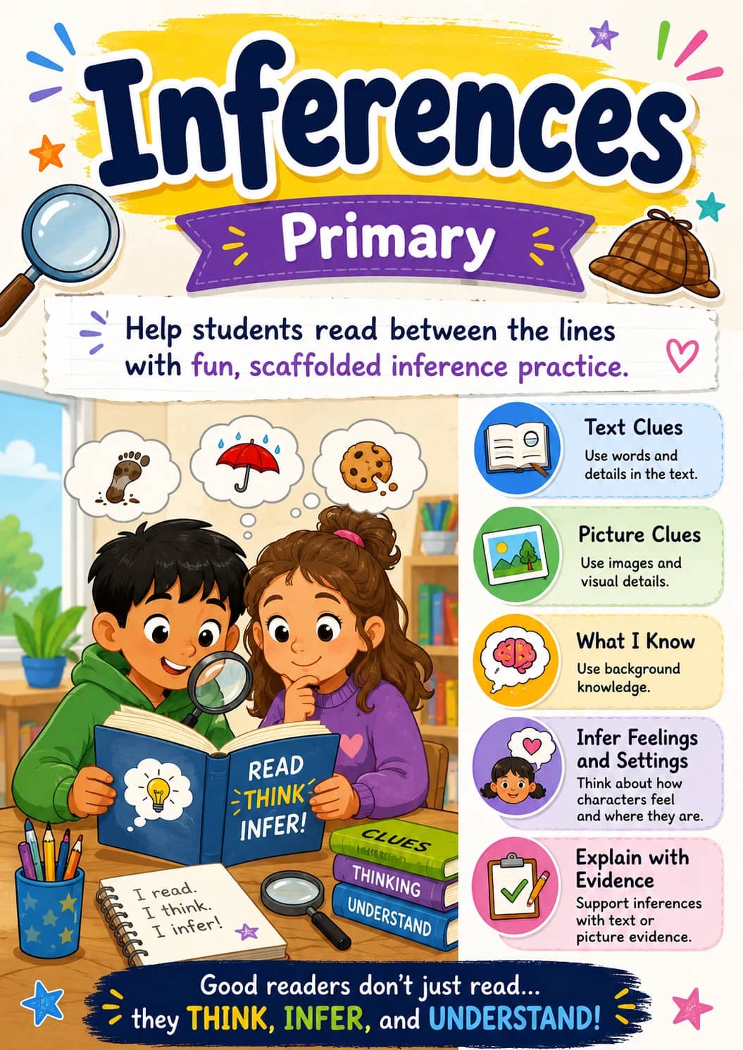 Inferences Worksheet Pack printable cover