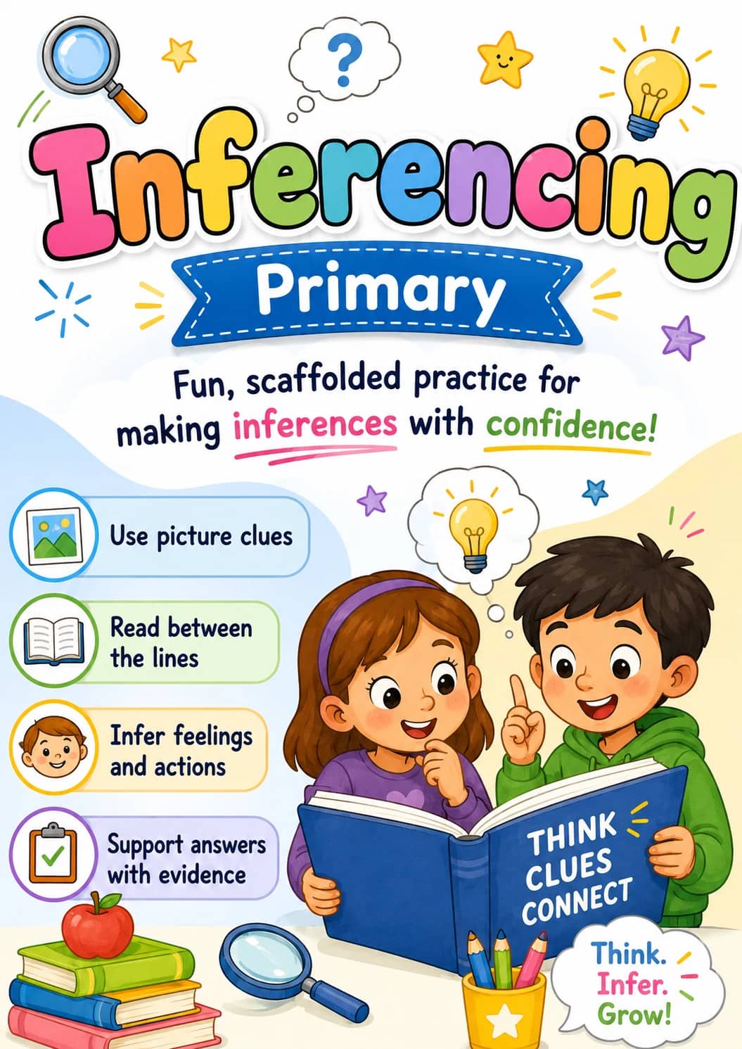 Inferencing Worksheet Pack printable cover