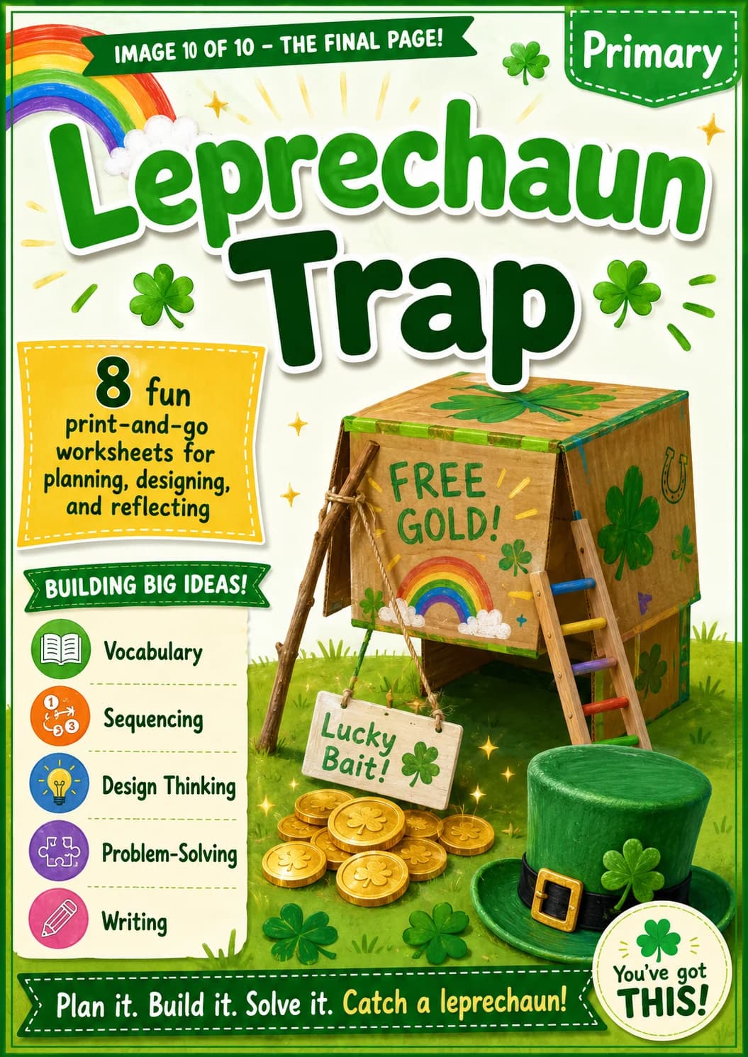 Leprechaun Trap Worksheet Pack printable cover