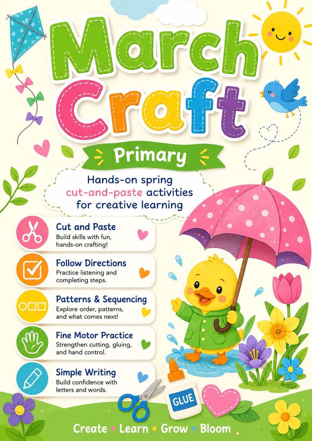 March Craft Worksheet Pack printable cover