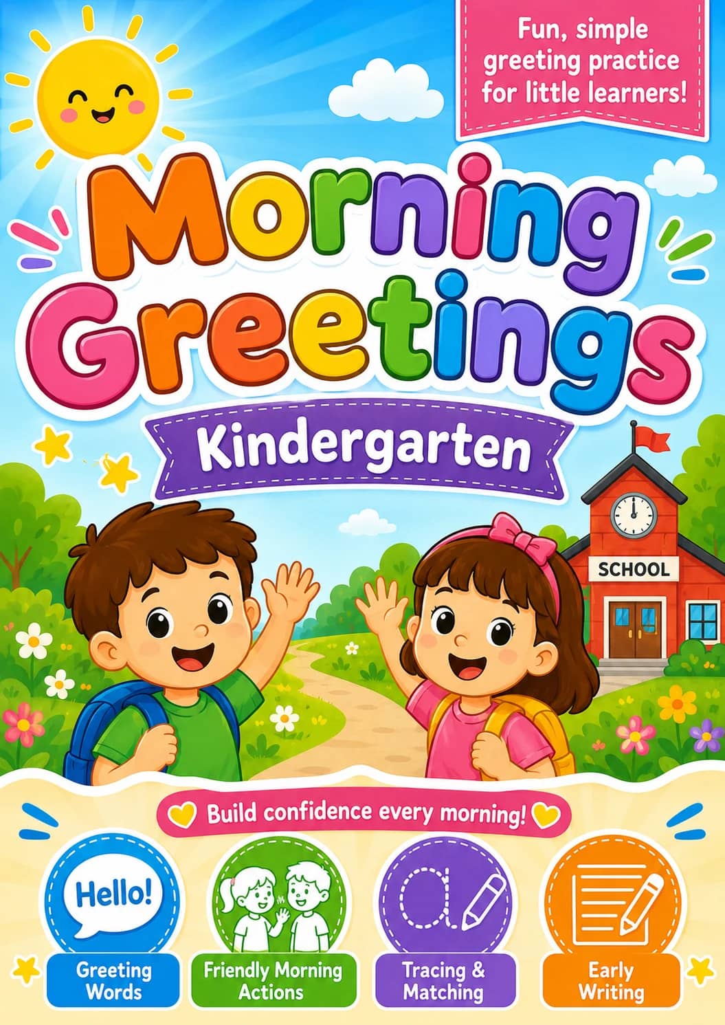 Morning Greetings Worksheet Pack printable cover