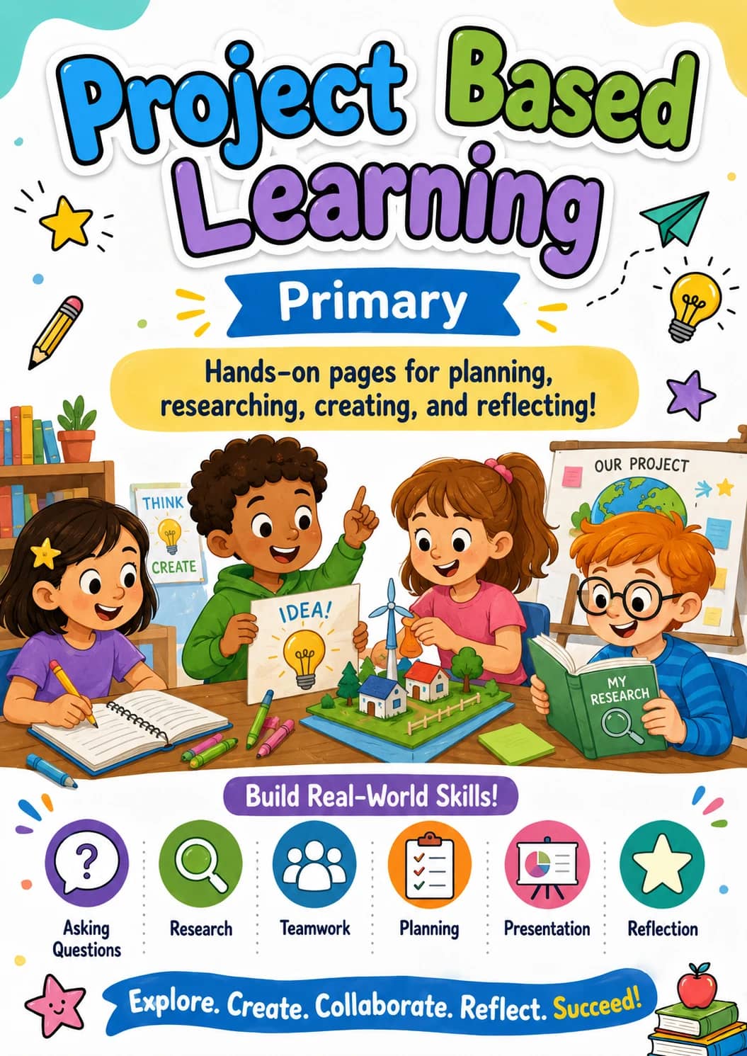 Project Based Learning Worksheet Pack printable cover