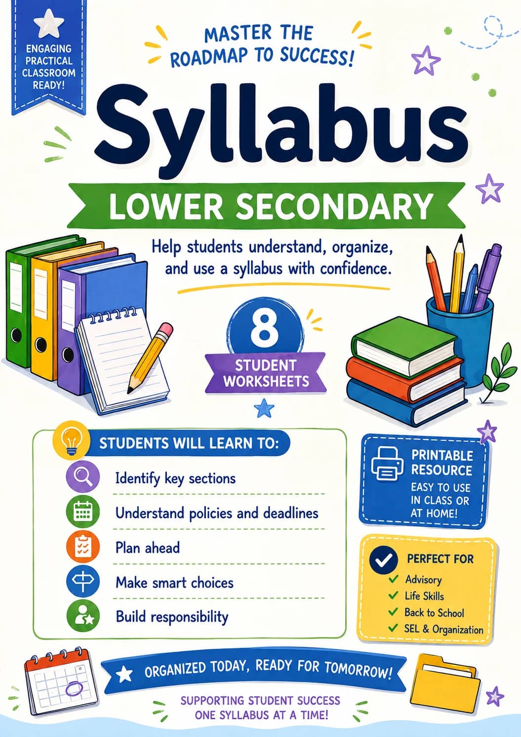 Syllabus Worksheet Pack printable cover