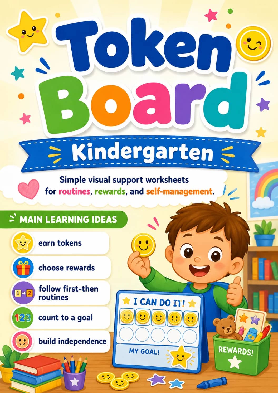 Token Board Worksheet Pack printable cover