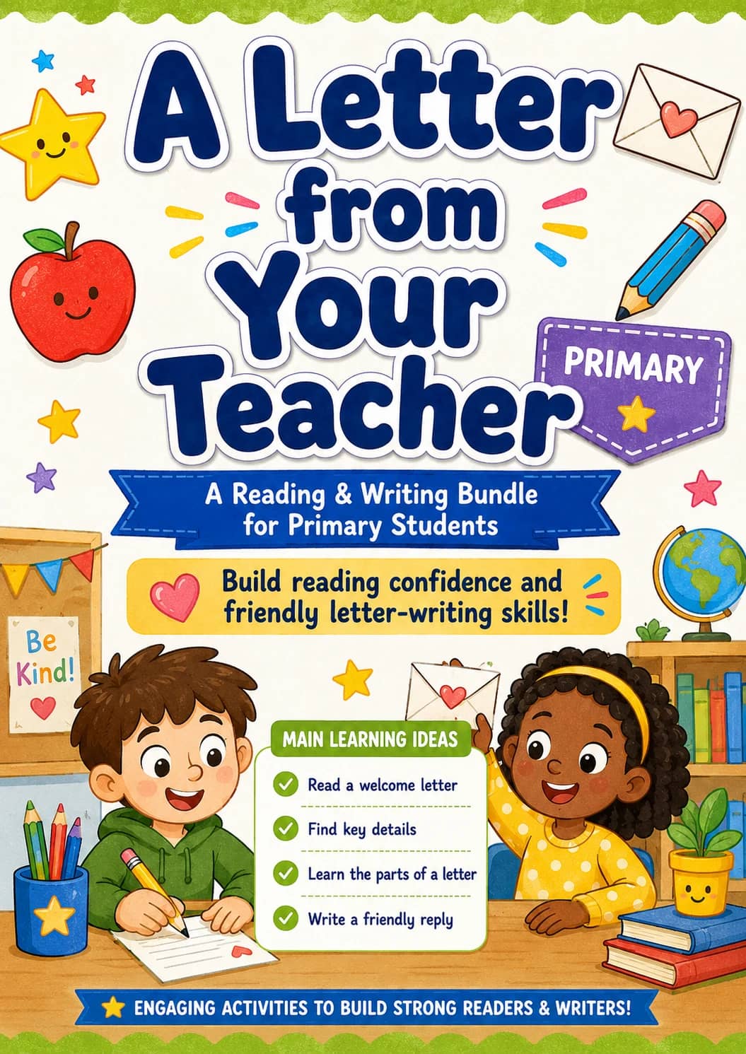 A Letter from Your Teacher Worksheet Pack printable cover