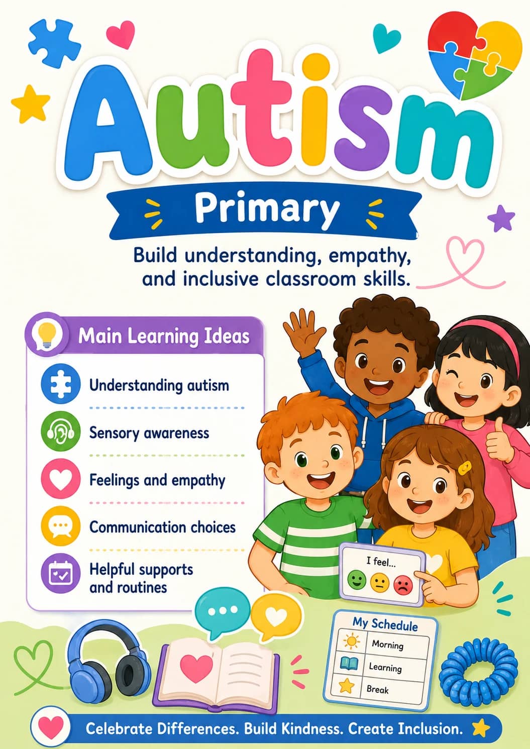 Autism Worksheet Pack printable cover