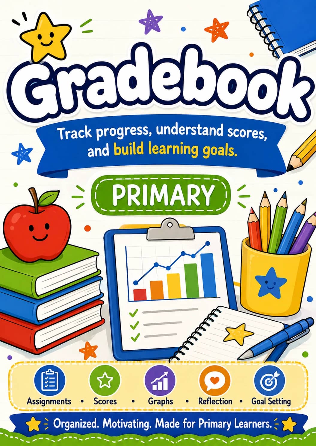 Gradebook Worksheet Pack printable cover