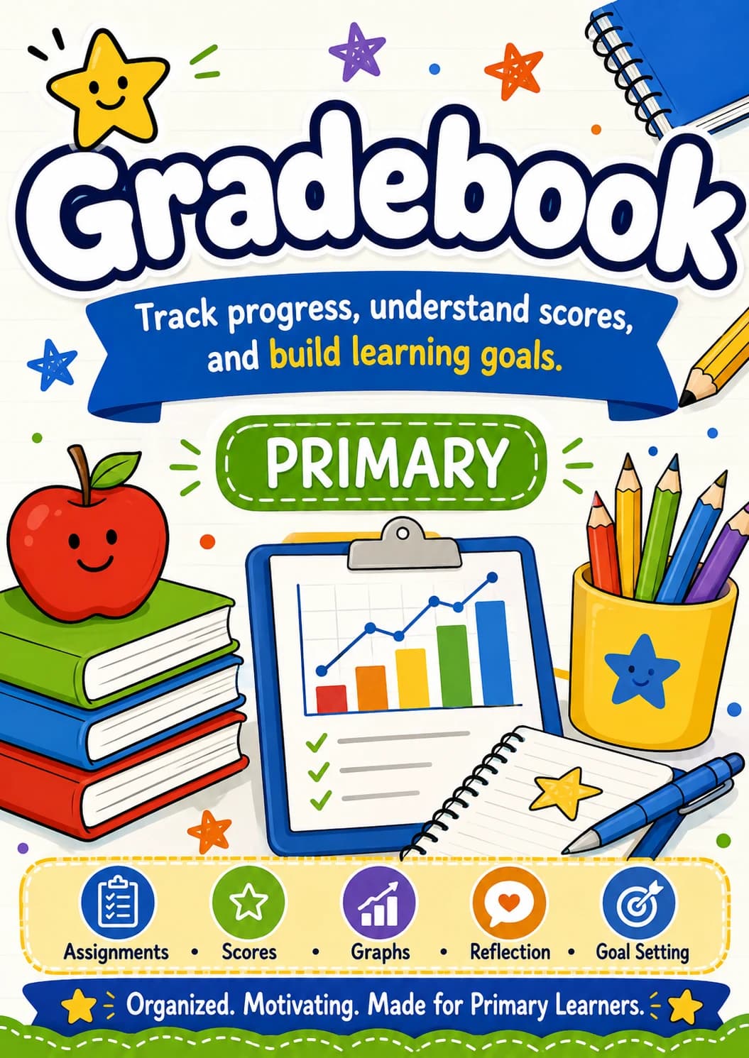 Gradebook Worksheet Pack printable cover