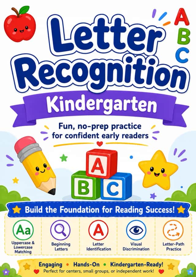 Letter Recognition Worksheet Pack