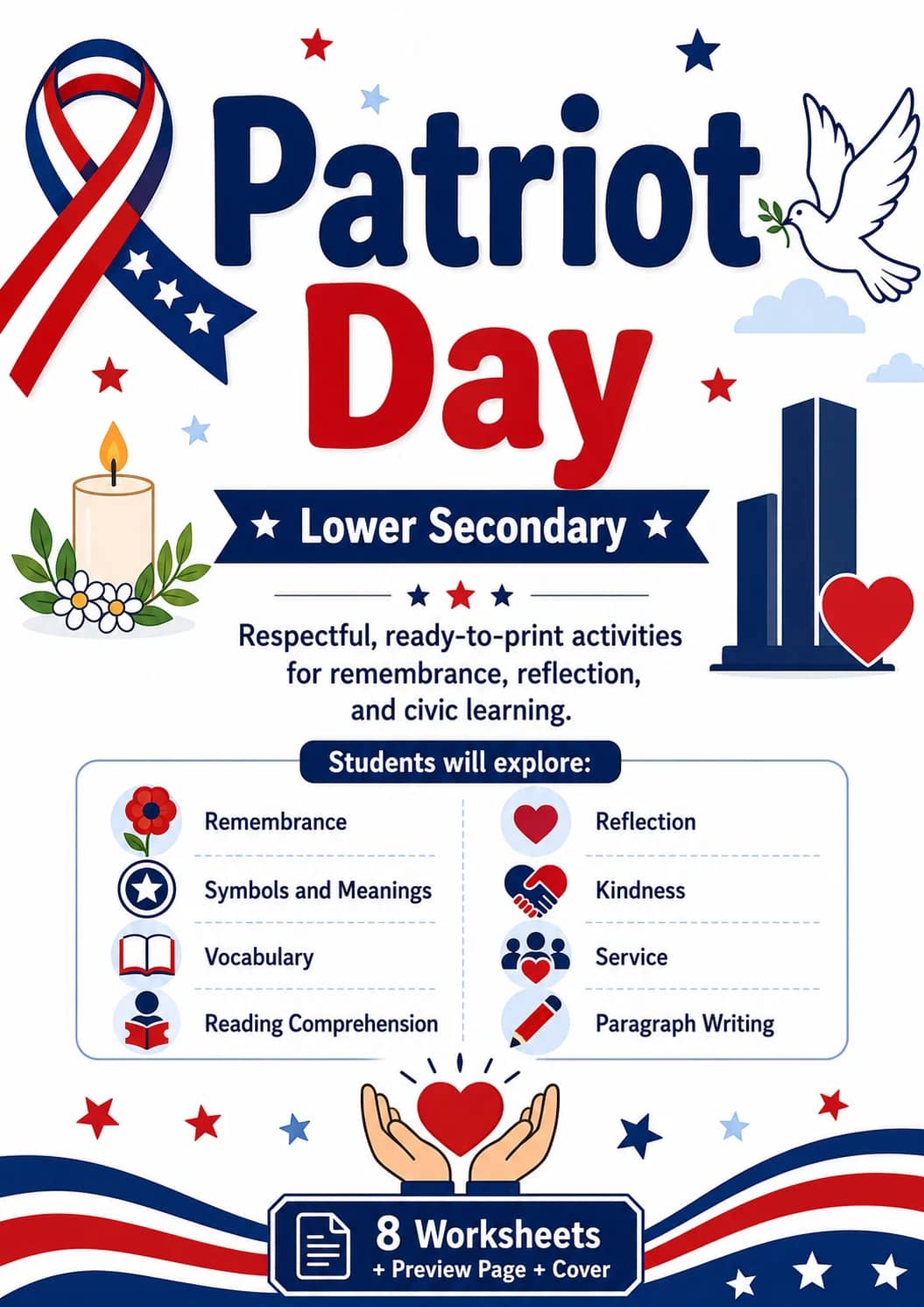 Patriot Day Worksheet Pack printable cover