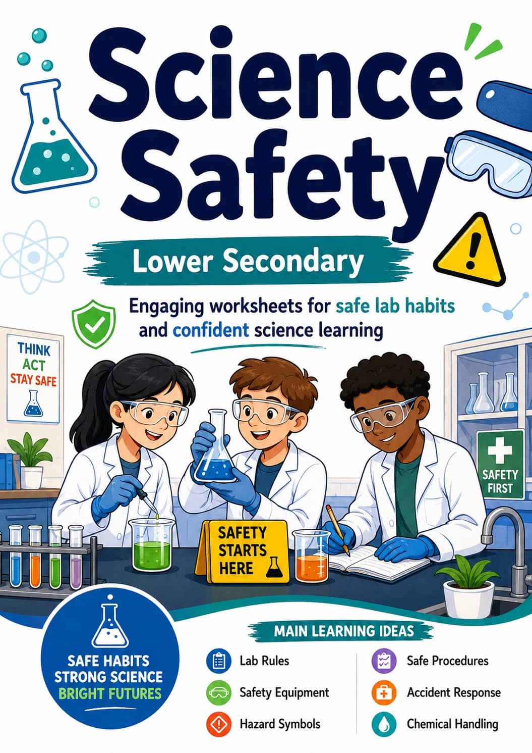 Science Safety Worksheet Pack printable cover