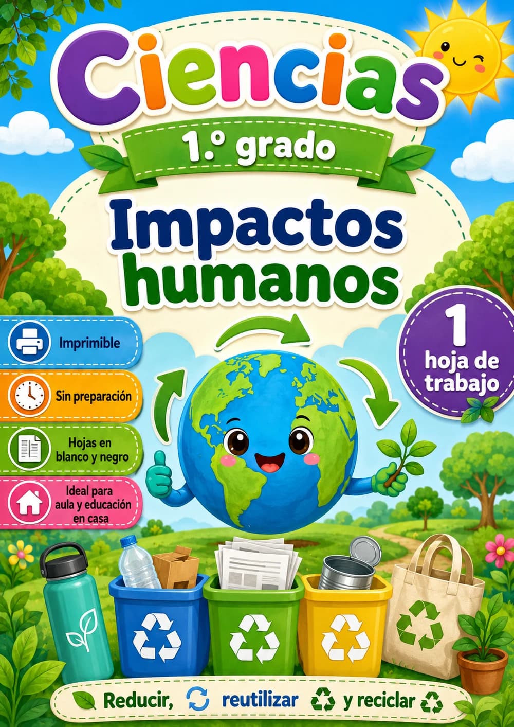 1.º grado - Impactos humanos - Paquete de ciencias en español