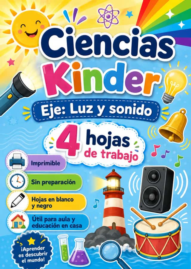 Kinder - Luz y sonido - Paquete de ciencias en español