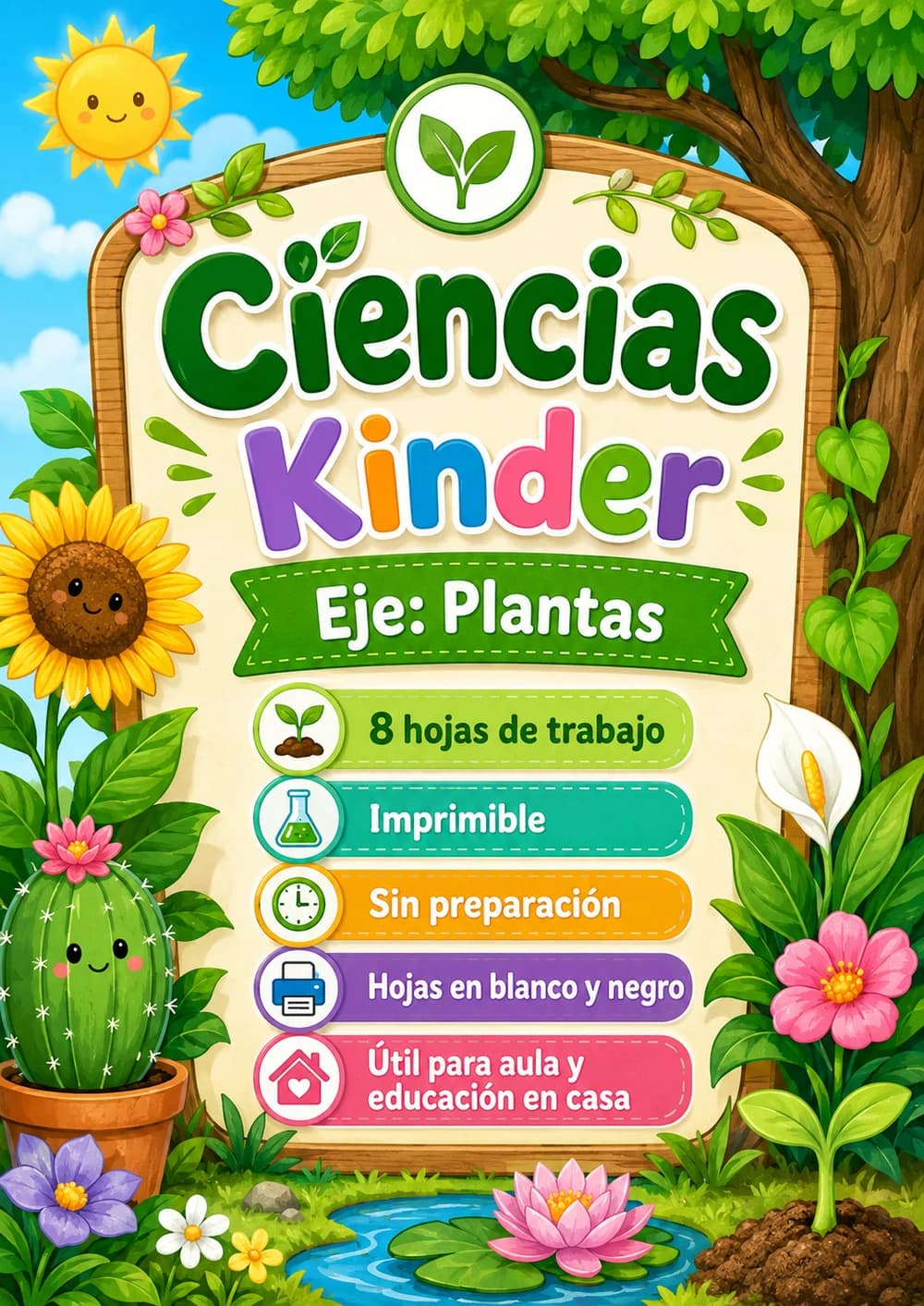 Kinder - Plantas - Paquete de ciencias en español