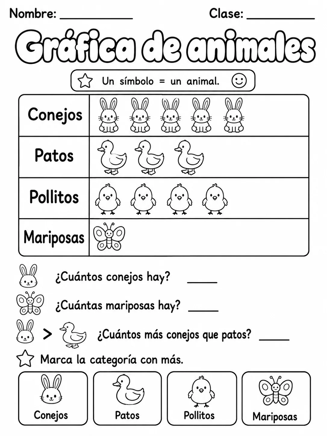 2.º grado - datos, tablas y gráficas - Paquete de fichas - Conjunto 3 página 7 vista previa imprimible