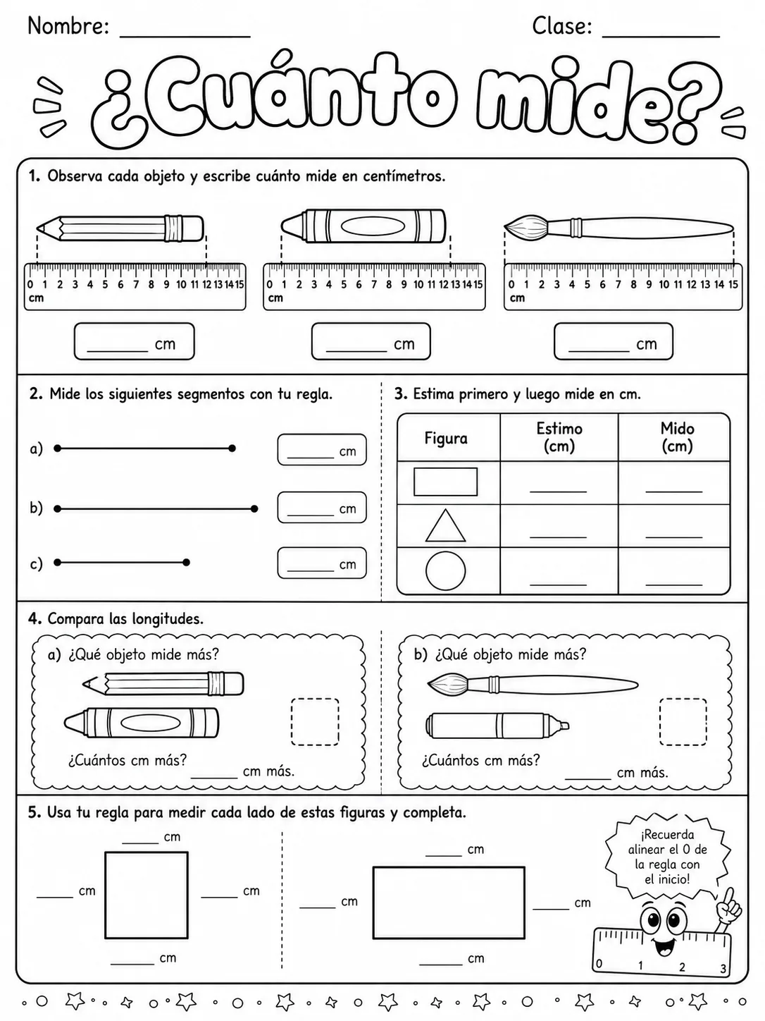 2.º grado - medidas de longitud, masa y capacidad - Paquete de fichas - Conjunto 2 página 4 vista previa imprimible