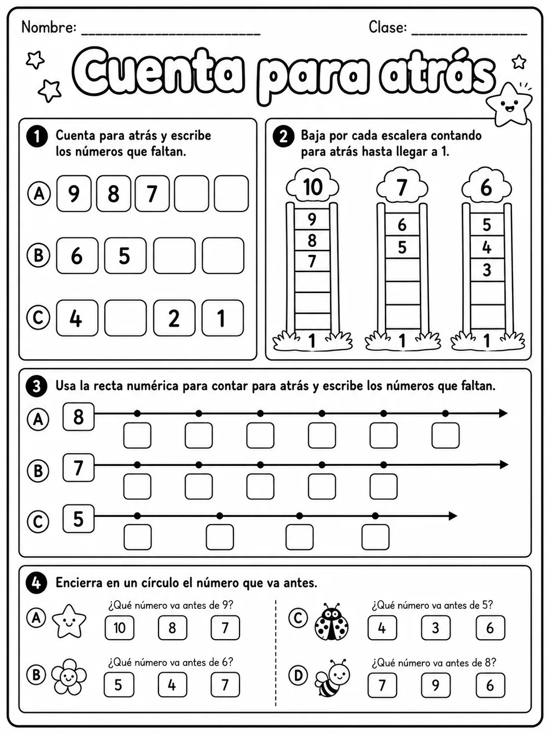 2.º grado - repaso mixto: datos, tablas y gráficas y patrones y secuencias - Paquete de fichas página 7 vista previa imprimible