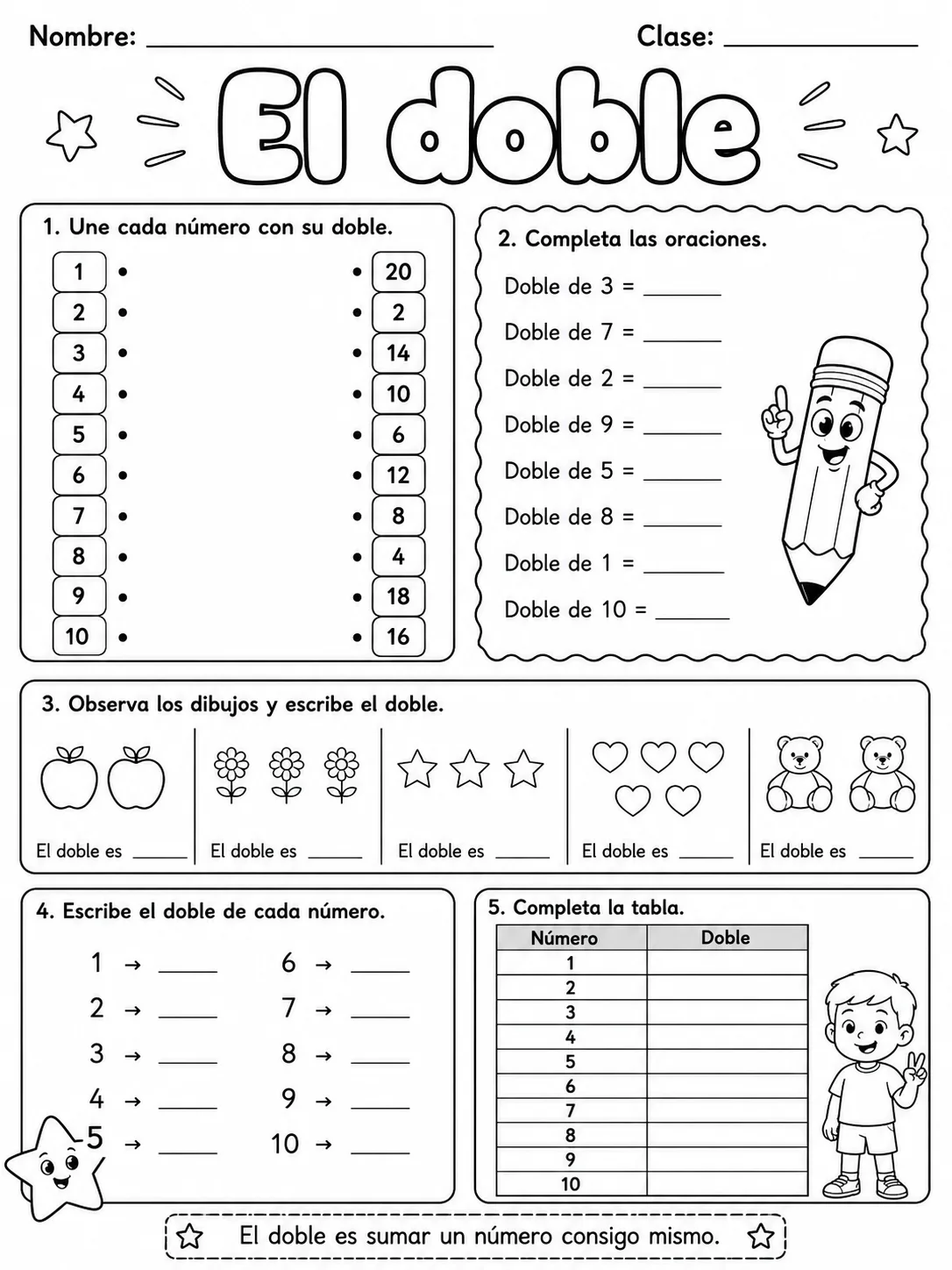 2.º grado - repaso mixto: patrones y secuencias - Paquete de fichas página 4 vista previa imprimible